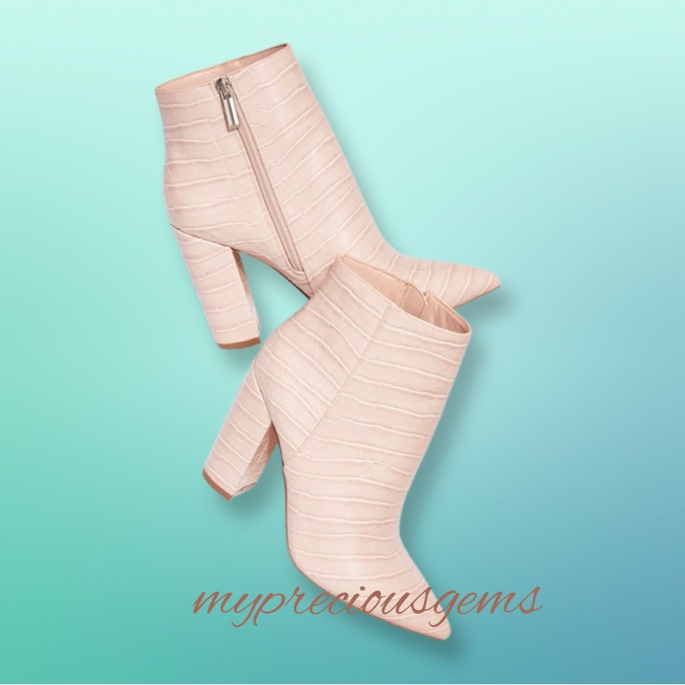 Rosamund Block Heel Bootie Pink size 8